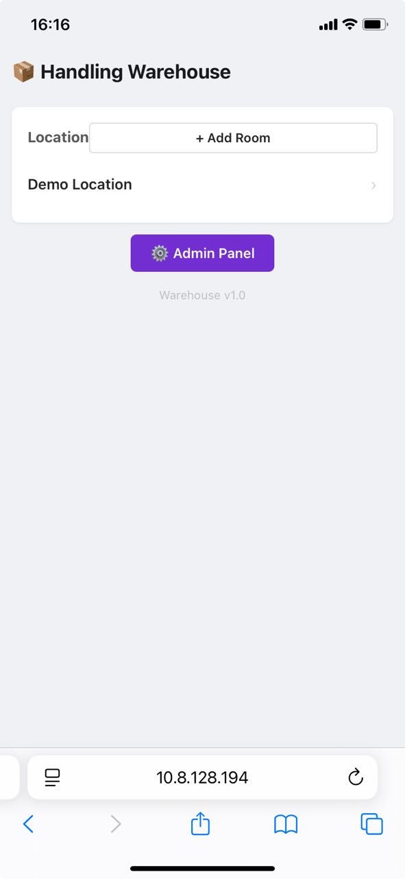 Web application to inventory