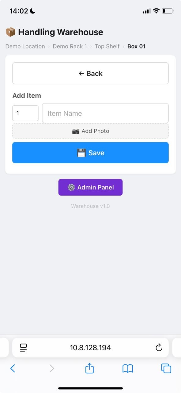 Add new item view