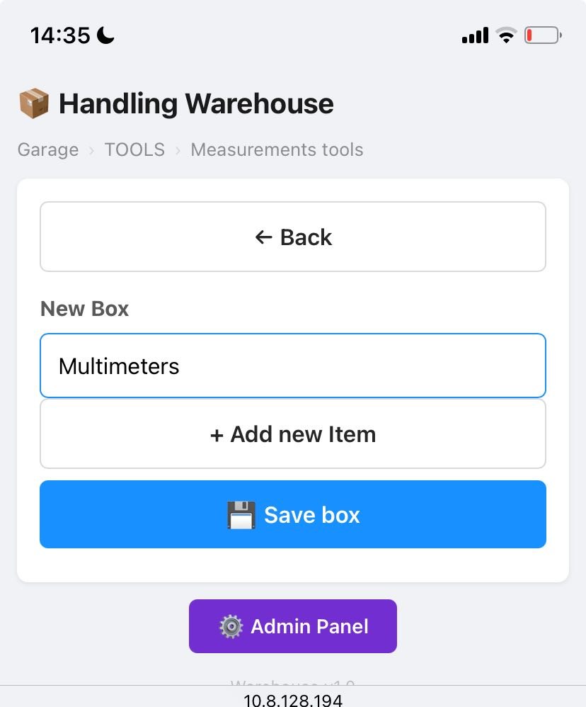 Add a new box dialog