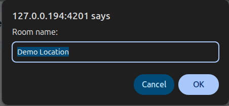 Change name dialog